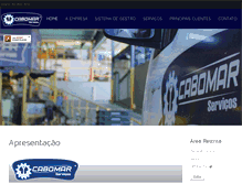 Tablet Screenshot of cabomar.com.br